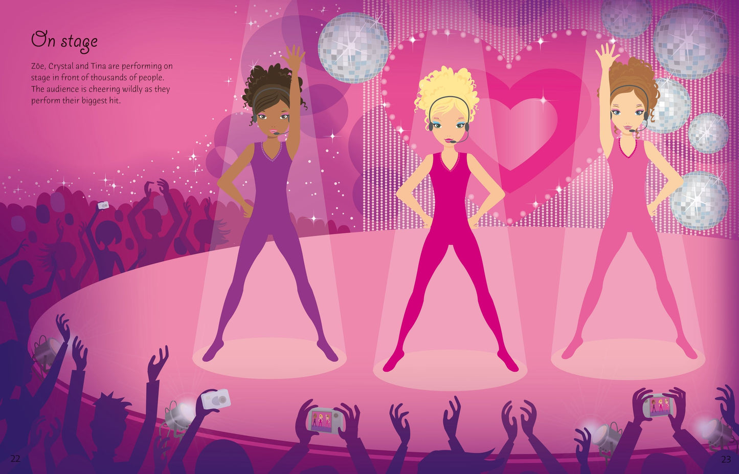 Carte stickere - Sticker Dolly Dressing  Popstars, Usborne