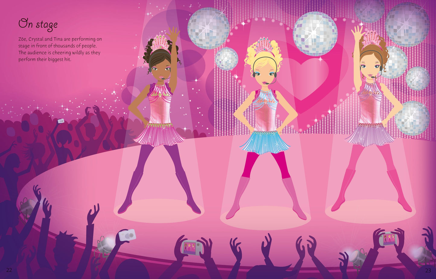 Carte stickere - Sticker Dolly Dressing  Popstars, Usborne