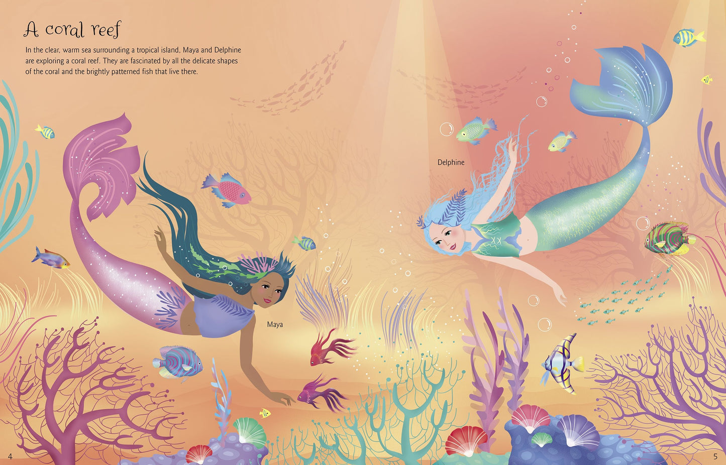 Carte stickere - Sticker Dolly Dressing  Mermaids, Usborne