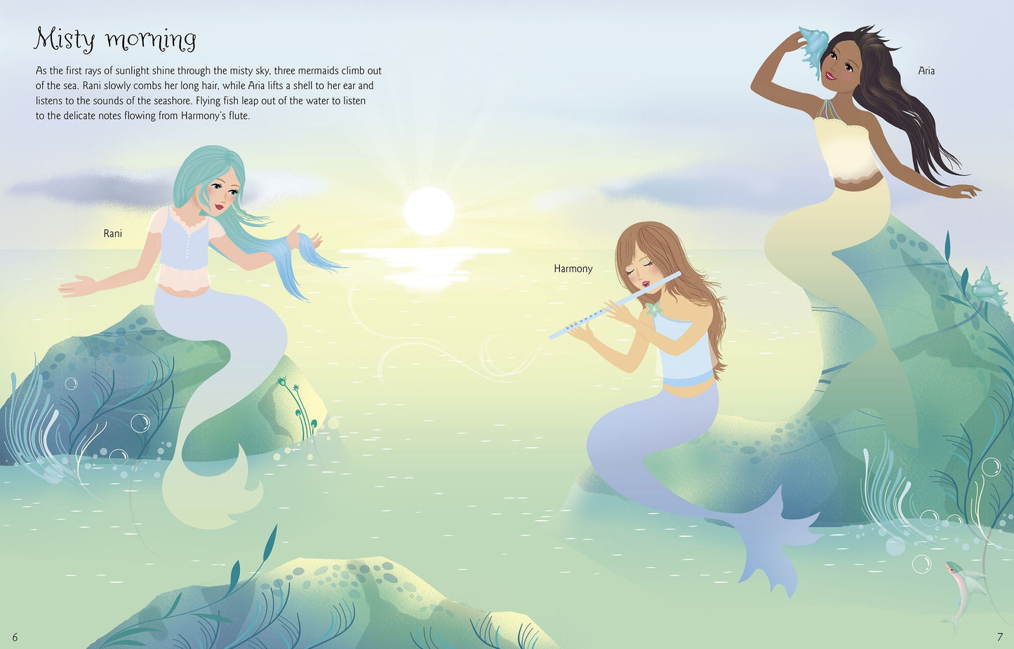 Carte stickere - Sticker Dolly Dressing  Mermaids, Usborne