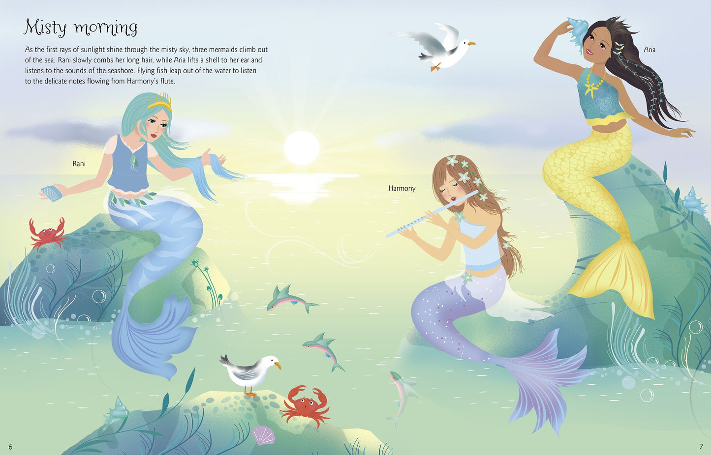 Carte stickere - Sticker Dolly Dressing  Mermaids, Usborne