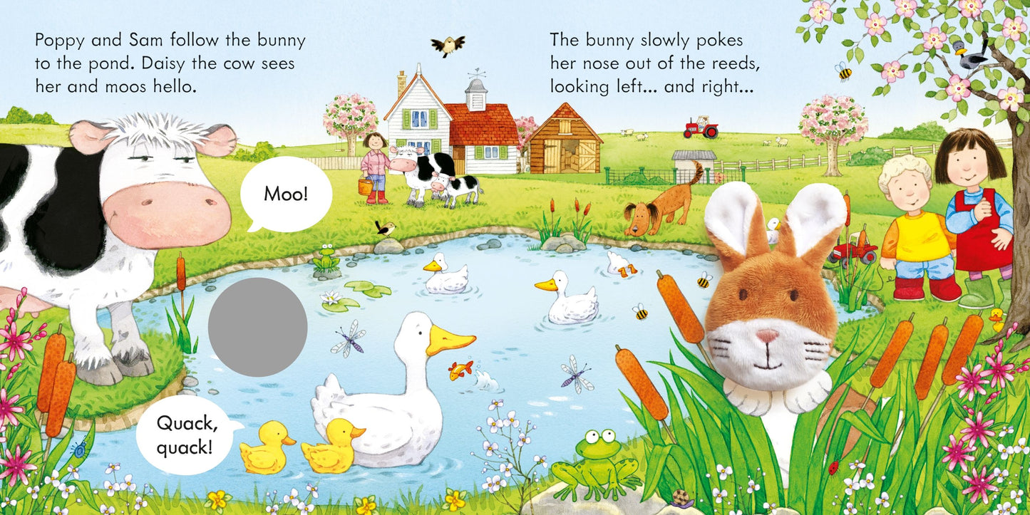Carte cu marioneta - Poppy and Sam and the Bunny, Usborne