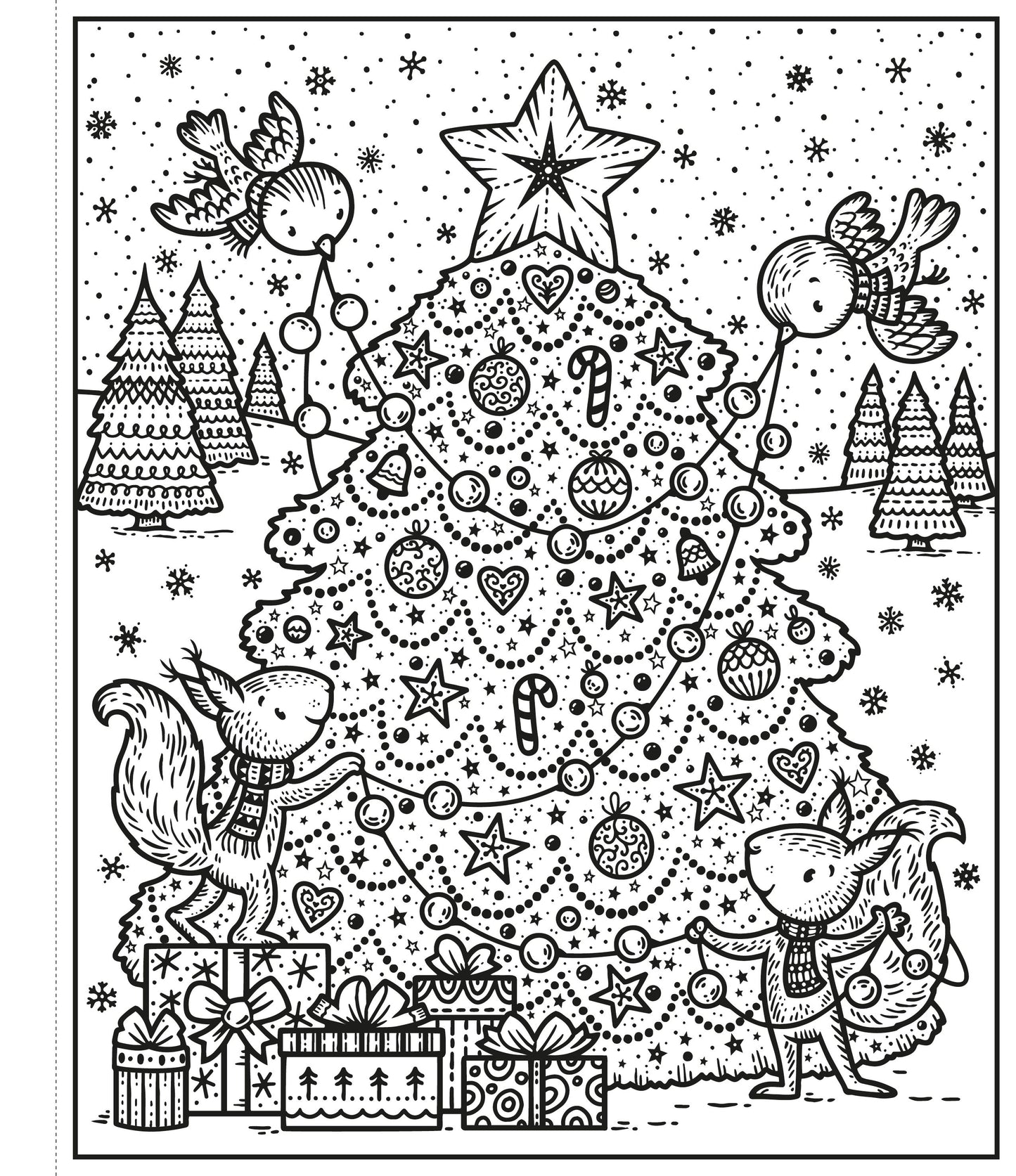 Carte pictura cu apa - Enchanted Christmas Magic Painting Book, Usborne