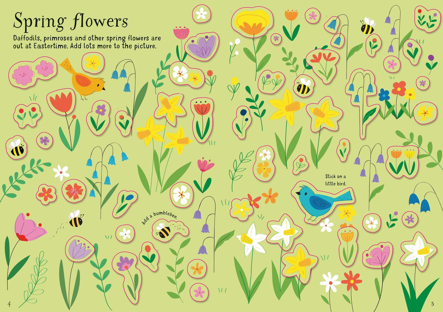 Carte stickere - Little First Stickers Easter, Usborne