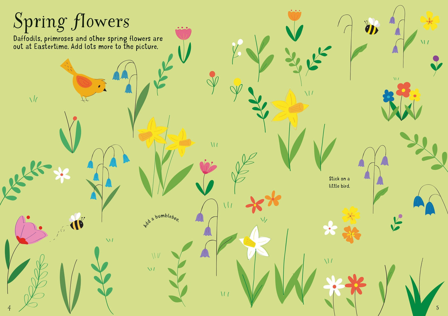 Carte stickere - Little First Stickers Easter, Usborne