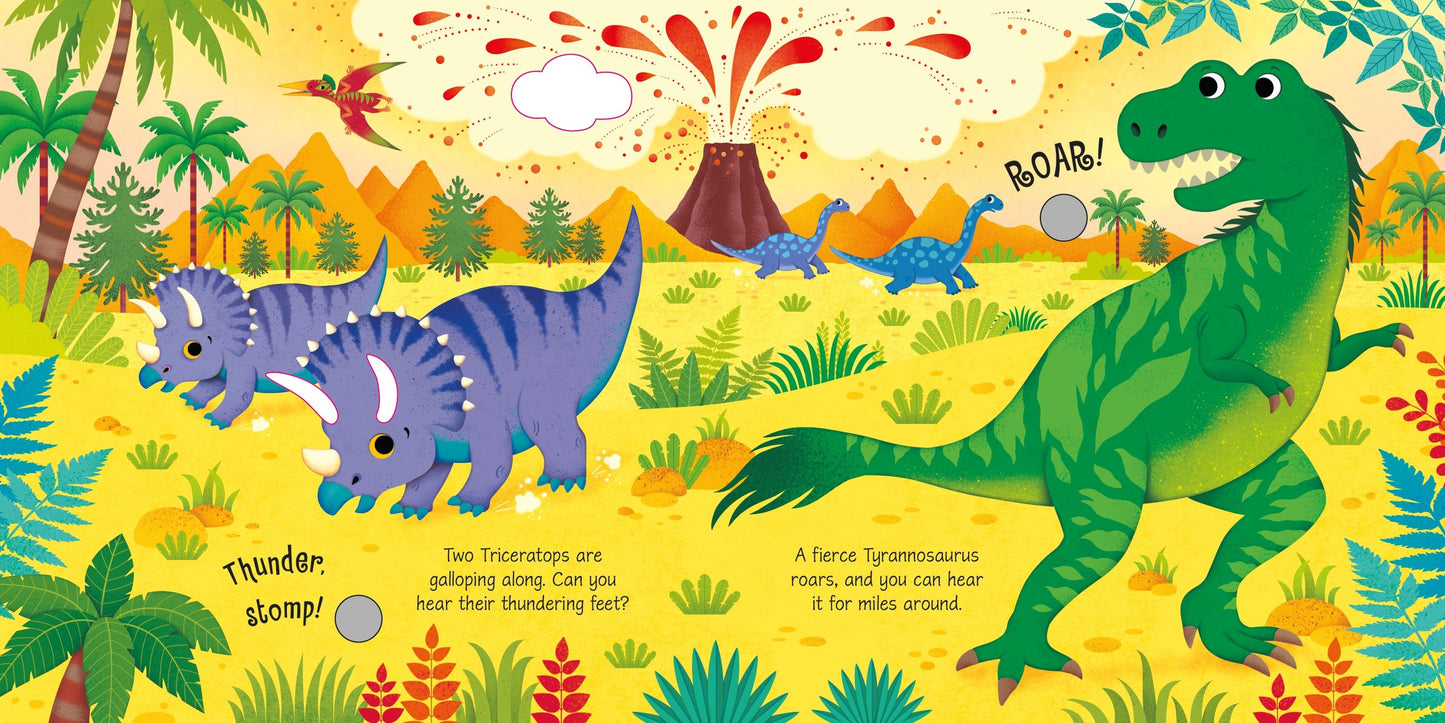 Carte cu sunete - Dinosaur Sounds, Usborne
