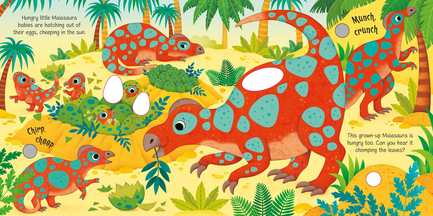 Carte cu sunete - Dinosaur Sounds, Usborne