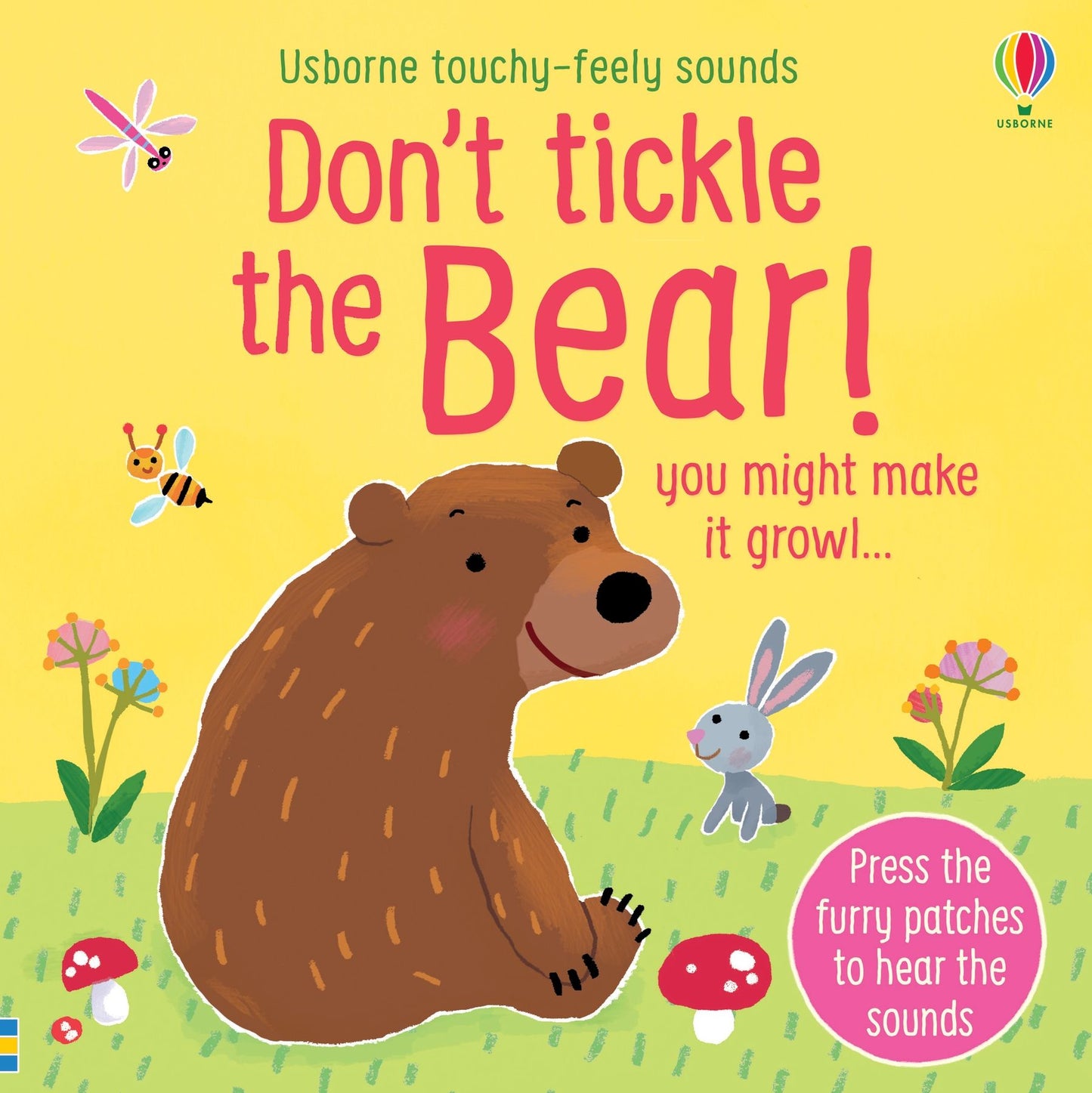 Carte senzorială cu sunete: Don't Tickle the Bear, Usborne, 6 luni+