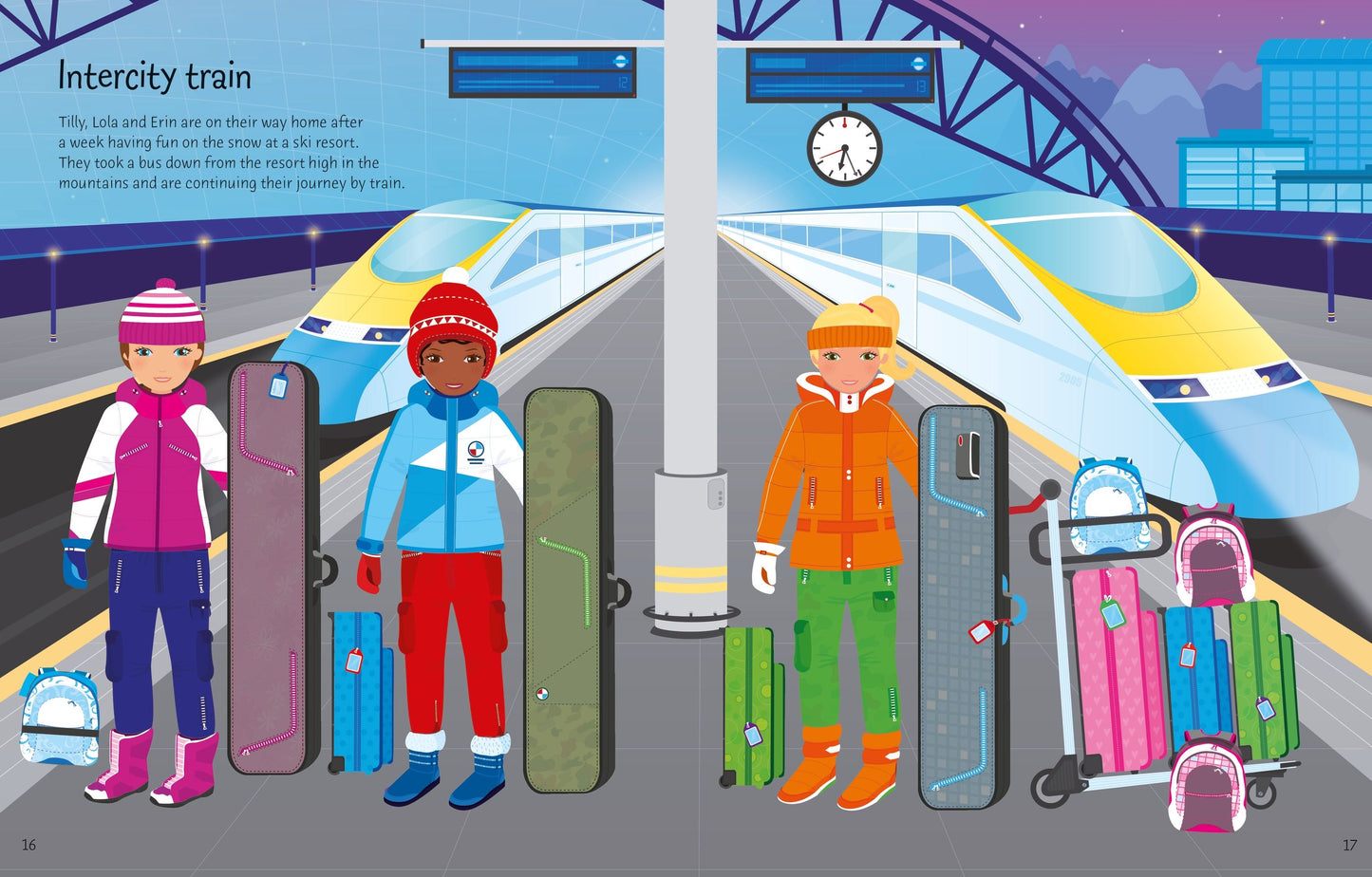 Carte stickere - Sticker Dolly Dressing  Travel, Usborne