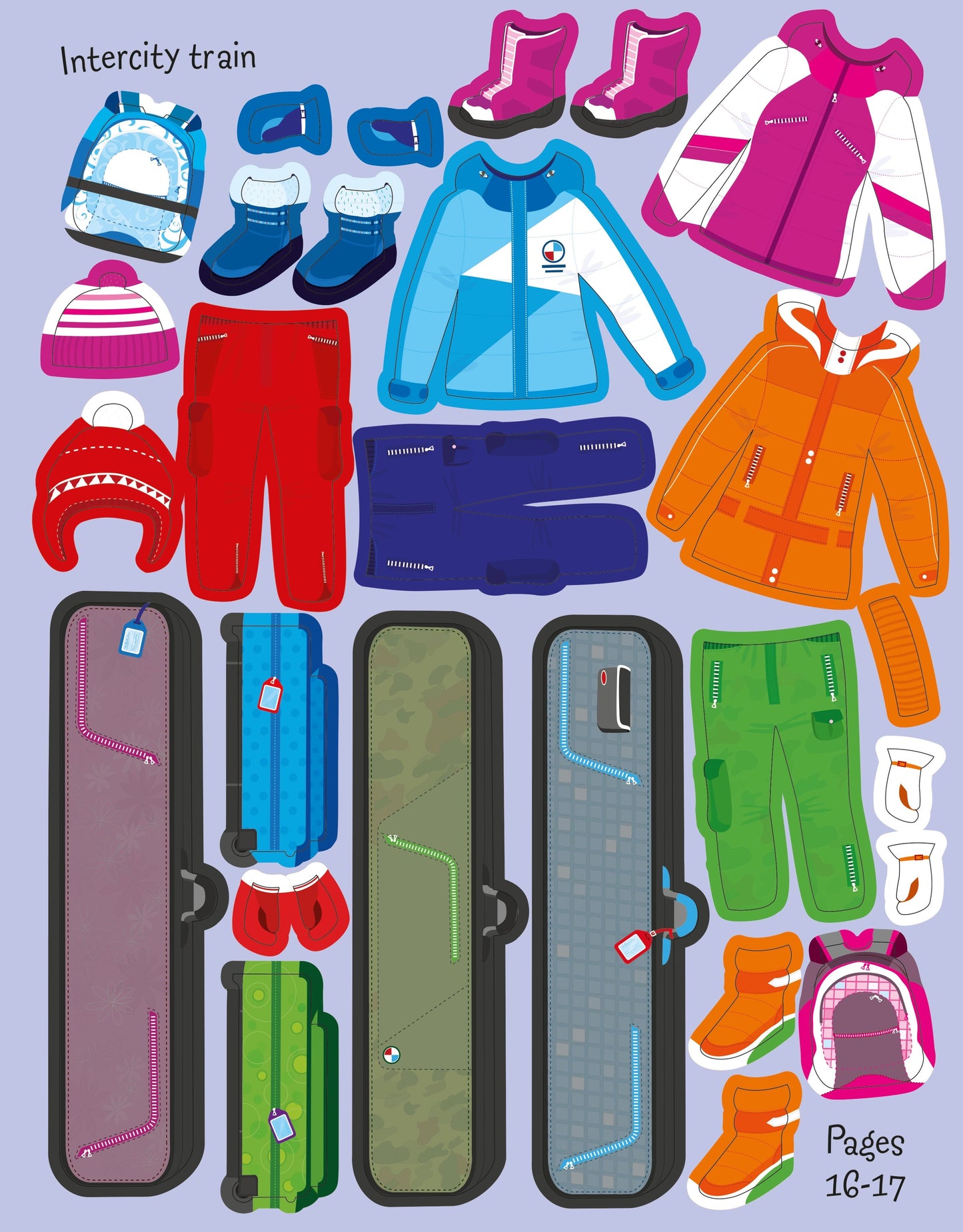 Carte stickere - Sticker Dolly Dressing  Travel, Usborne