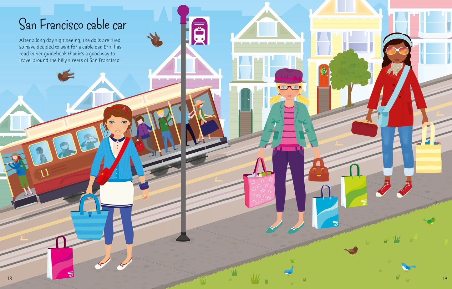 Carte stickere - Sticker Dolly Dressing  Travel, Usborne