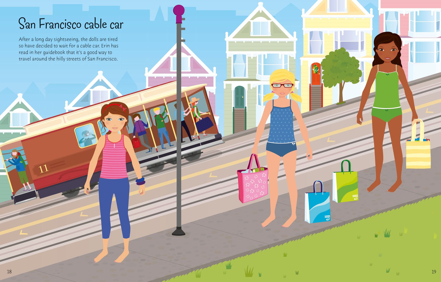 Carte stickere - Sticker Dolly Dressing  Travel, Usborne