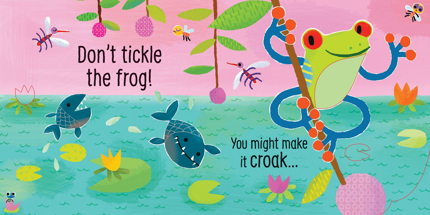 Carte senzoriala cu sunete - Don't Tickle the Tiger!, Usborne