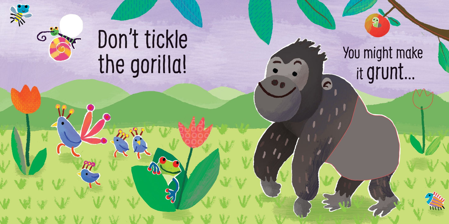 Carte senzoriala cu sunete - Don't Tickle the Tiger!, Usborne