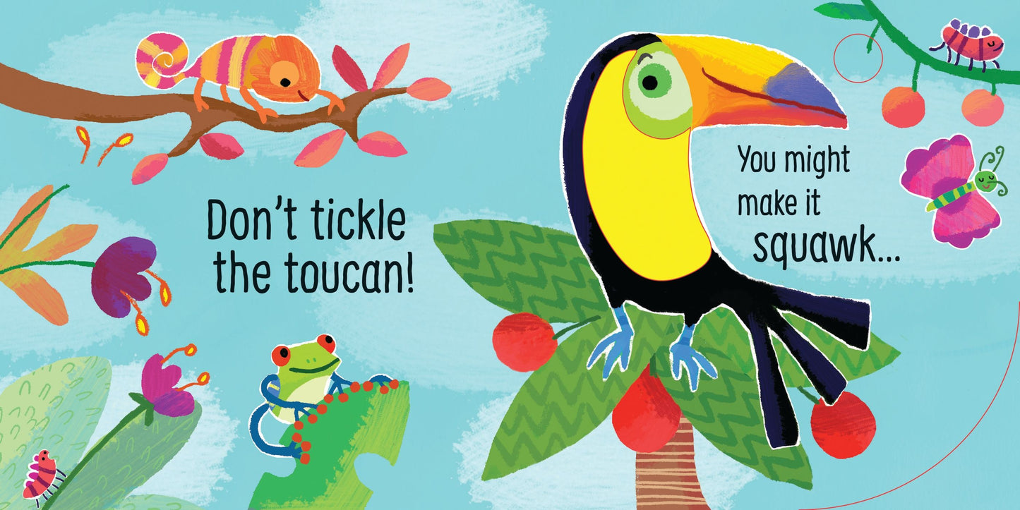 Carte senzoriala cu sunete - Don't Tickle the Tiger!, Usborne