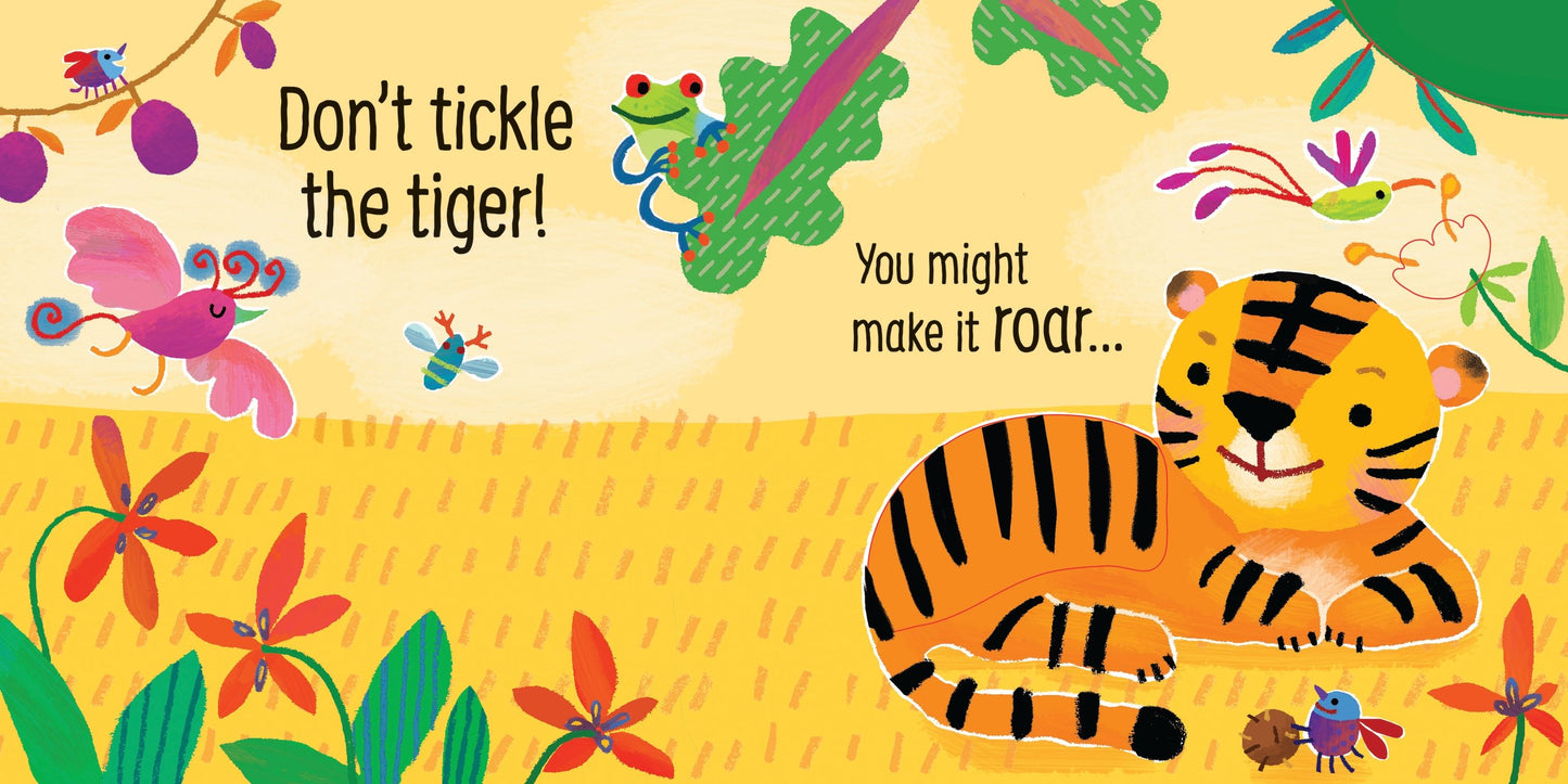 Carte senzoriala cu sunete - Don't Tickle the Tiger!, Usborne