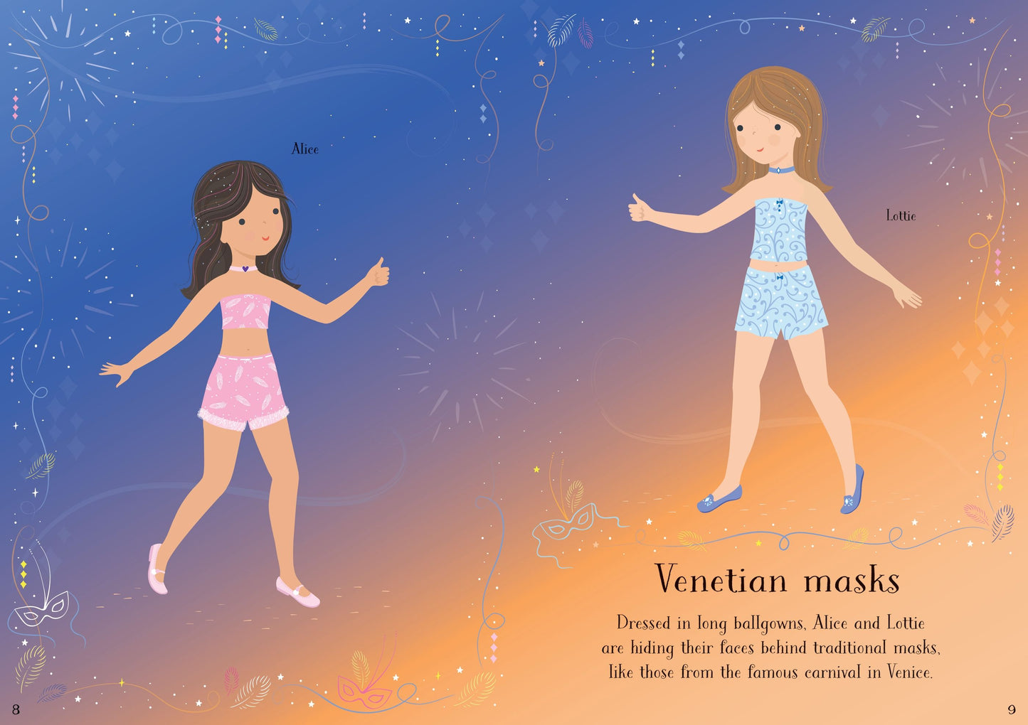 Carte stickere - Sdd Little Sticker Dolly Dressing Carnival, Usborne