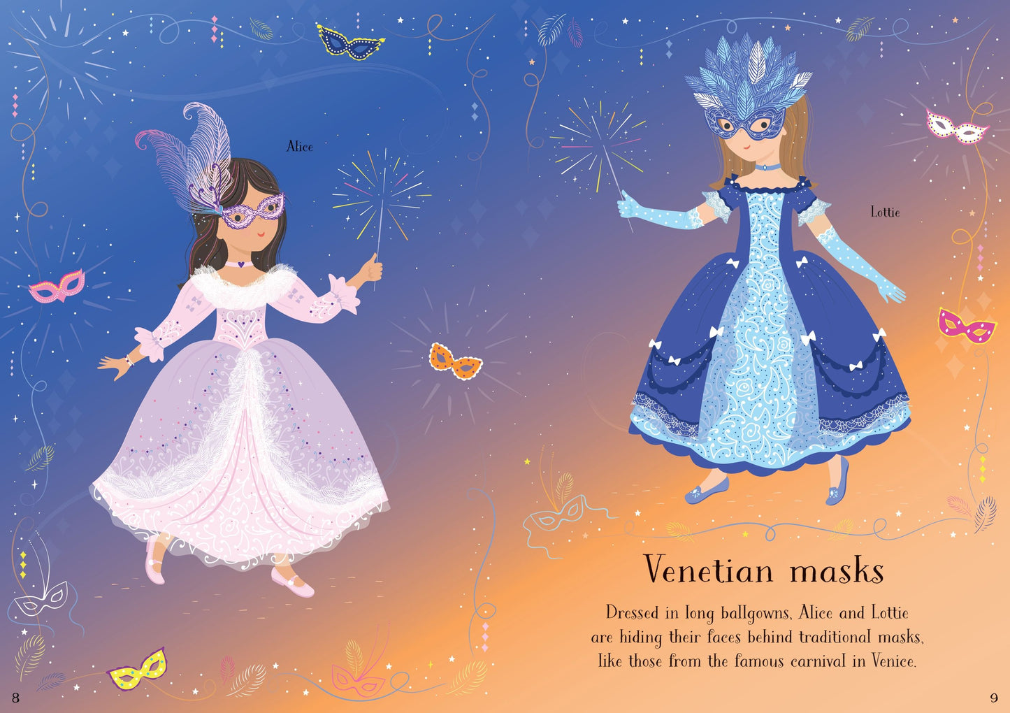 Carte stickere - Sdd Little Sticker Dolly Dressing Carnival, Usborne