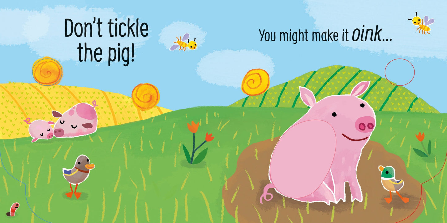 Carte senzoriala cu sunete - Don't Tickle the Pig, Usborne