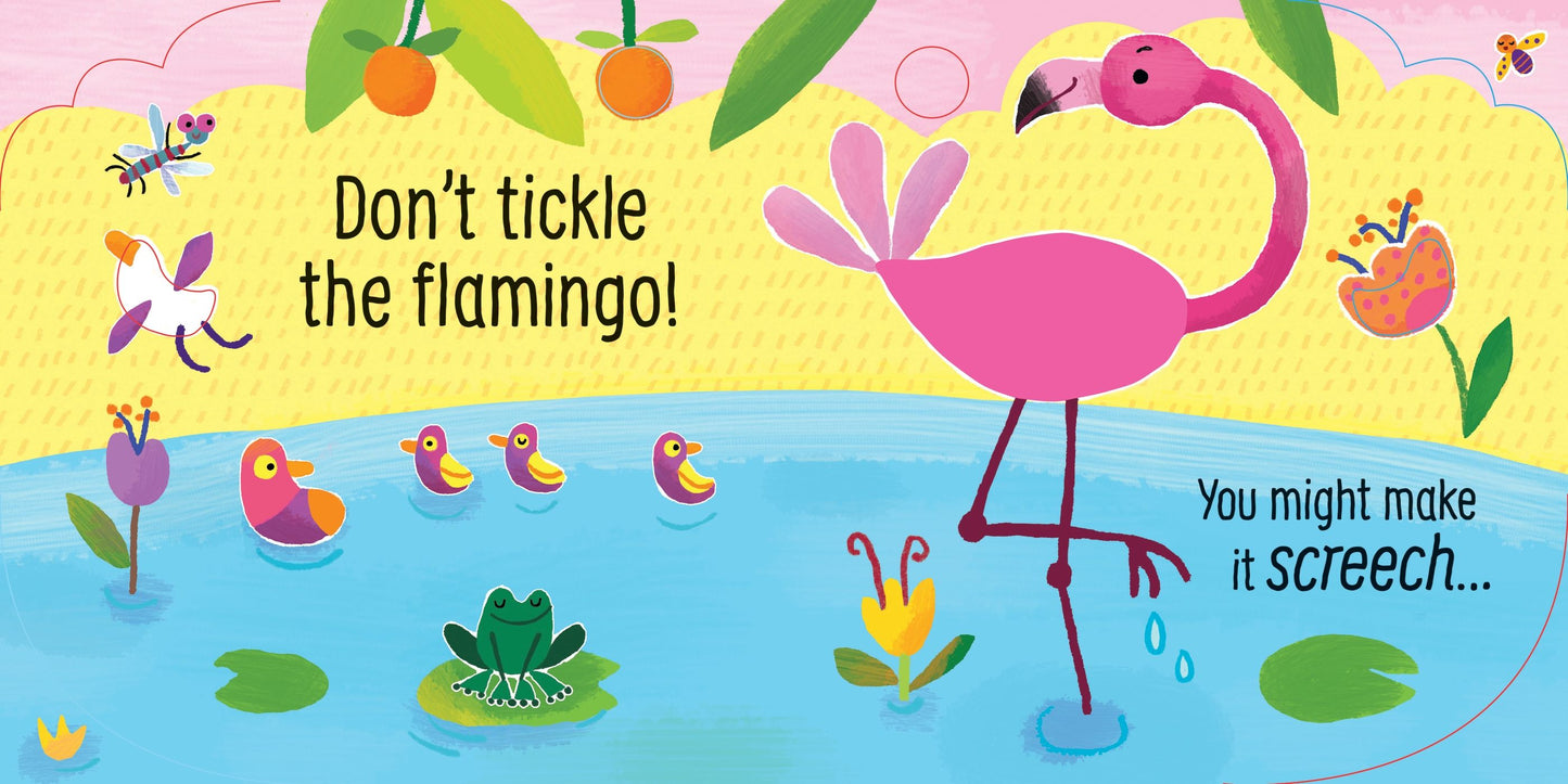 Carte senzoriala cu sunete - Don't Tickle the Crocodile!, Usborne