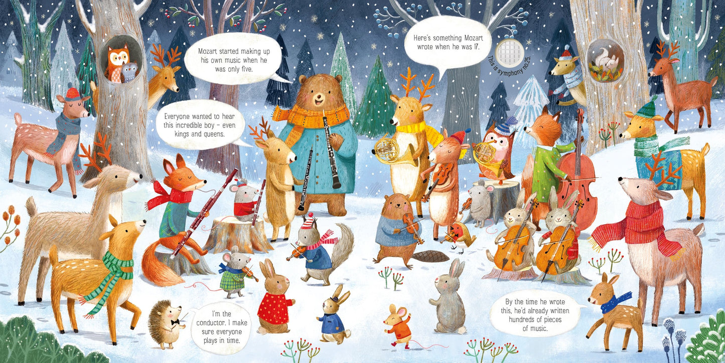 Carte muzicală - The Animal Orchestra Plays Mozart, Usborne