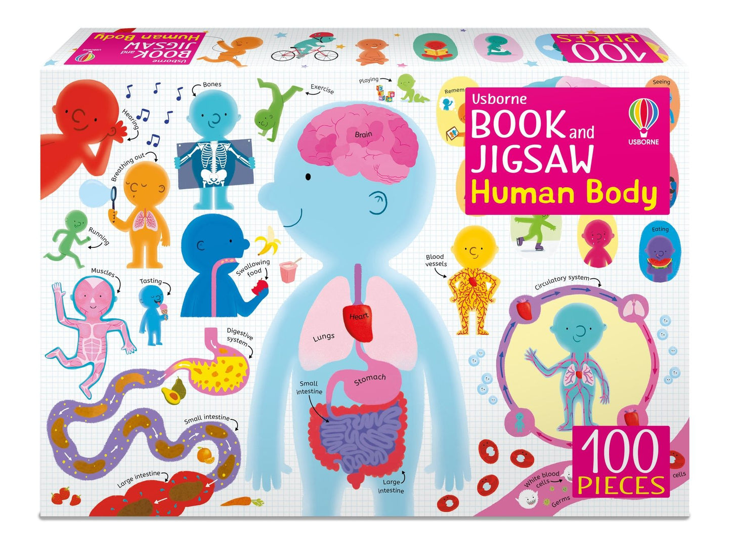 Set puzzle si carte - Usborne Book And Jigsaw The Human Body, Usborne