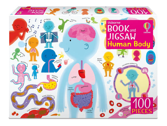 Set puzzle si carte - Usborne Book And Jigsaw The Human Body, Usborne