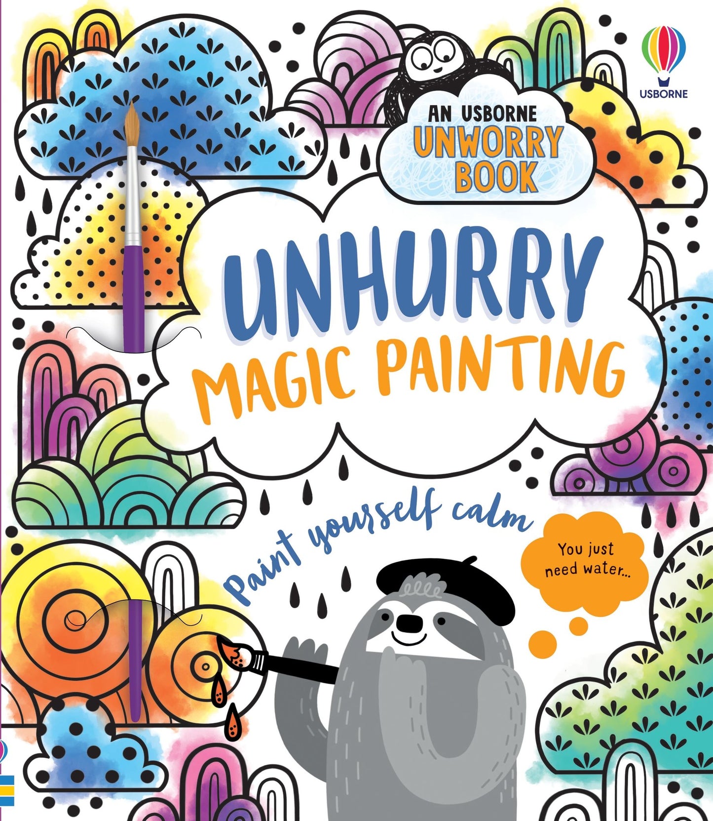 Carte de pictură cu apă - Unhurry Magic Painting, Usborne, 4 ani+