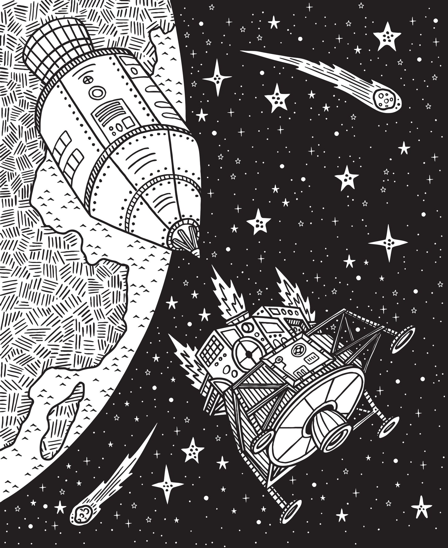Carte pictura cu apa - Magic Painting Space, Usborne