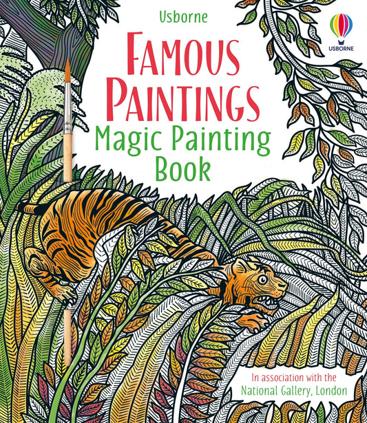 Carte de pictură cu apă - Magic Painting Famous Paintings, Usborne