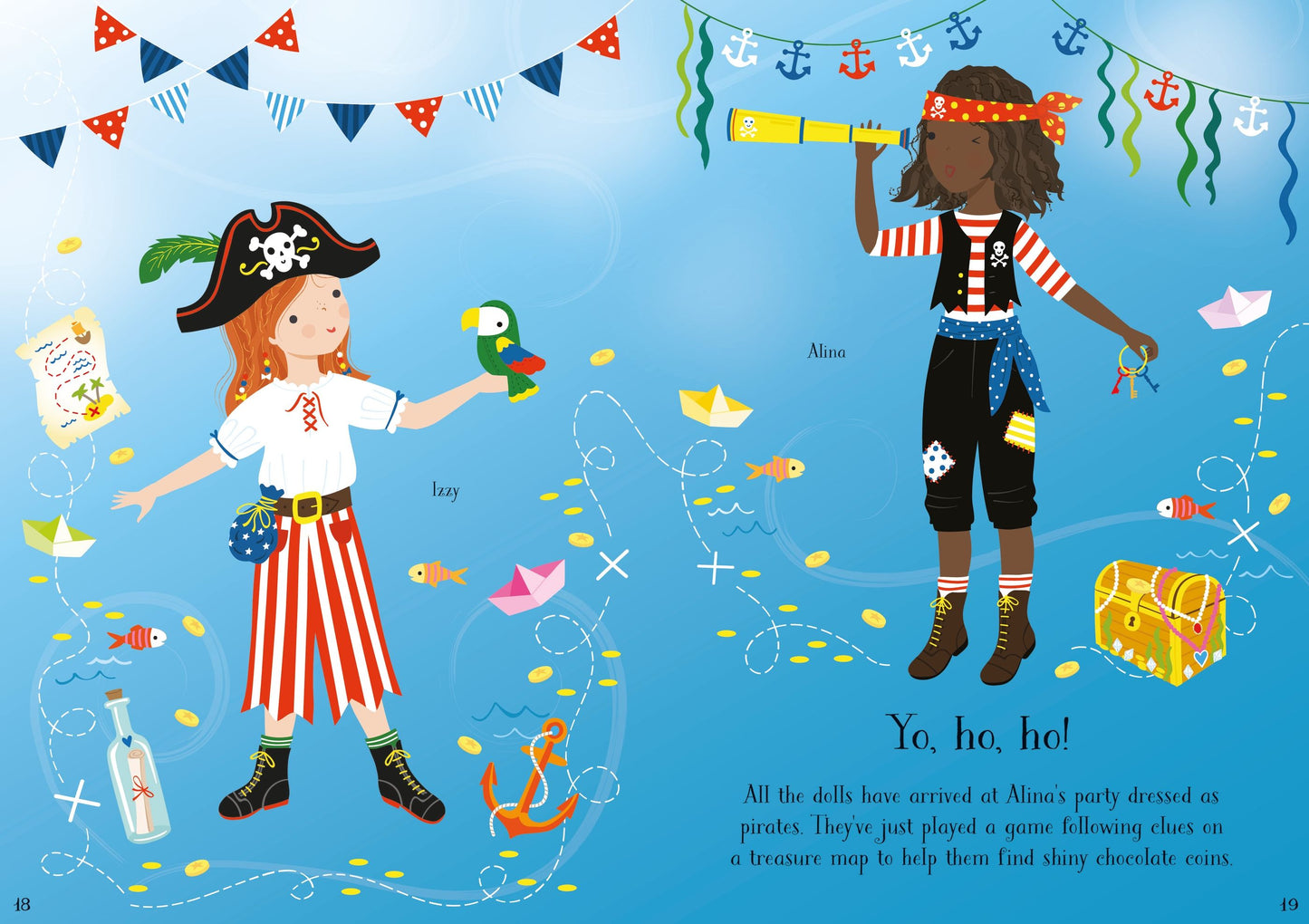 Carte stickere - Sdd Little Sticker Dolly Dressing Parties, Usborne