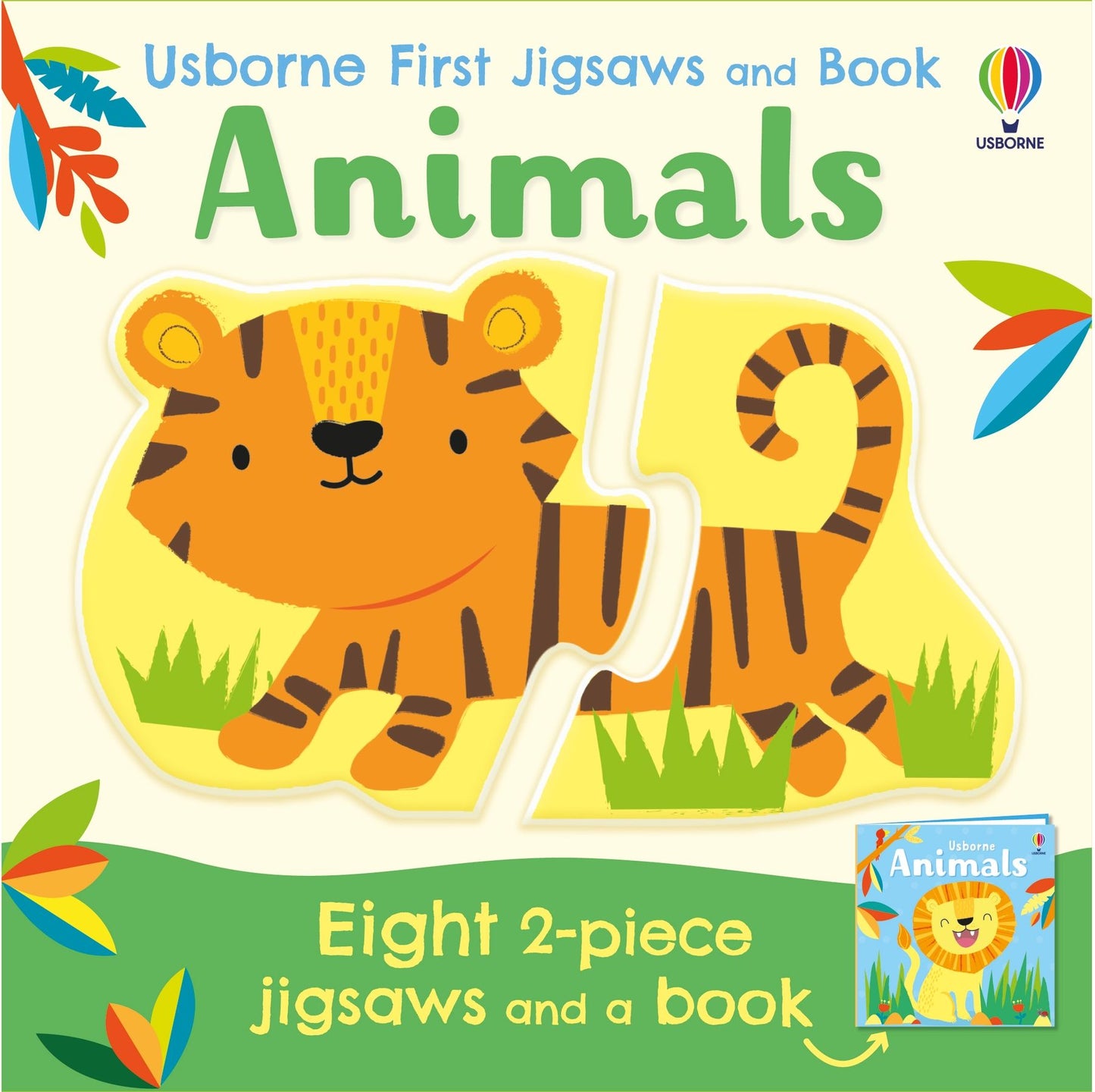 Set puzzle si carte - Usborne First Jigsaws Animals, Usborne