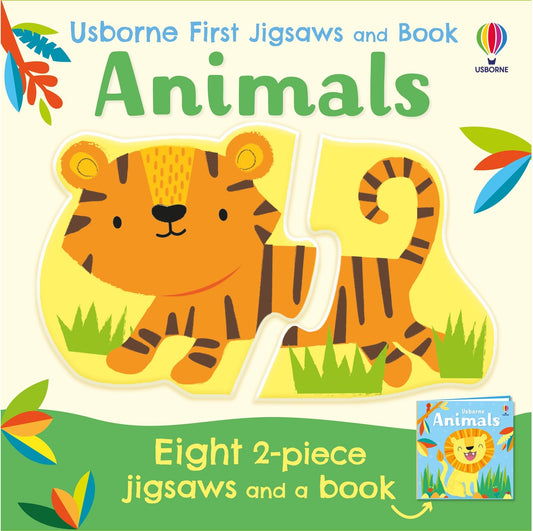 Set puzzle si carte - Usborne First Jigsaws Animals, Usborne