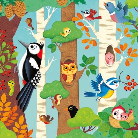 Set puzzle si carte - Usborne Book And 3 Jigsaws: Woodland, Usborne