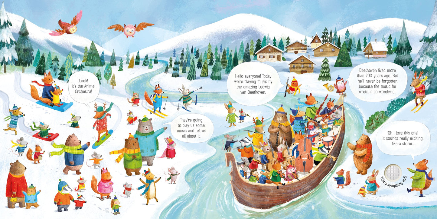Carte muzical? - The Animal Orchestra Plays Beethoven, Usborne