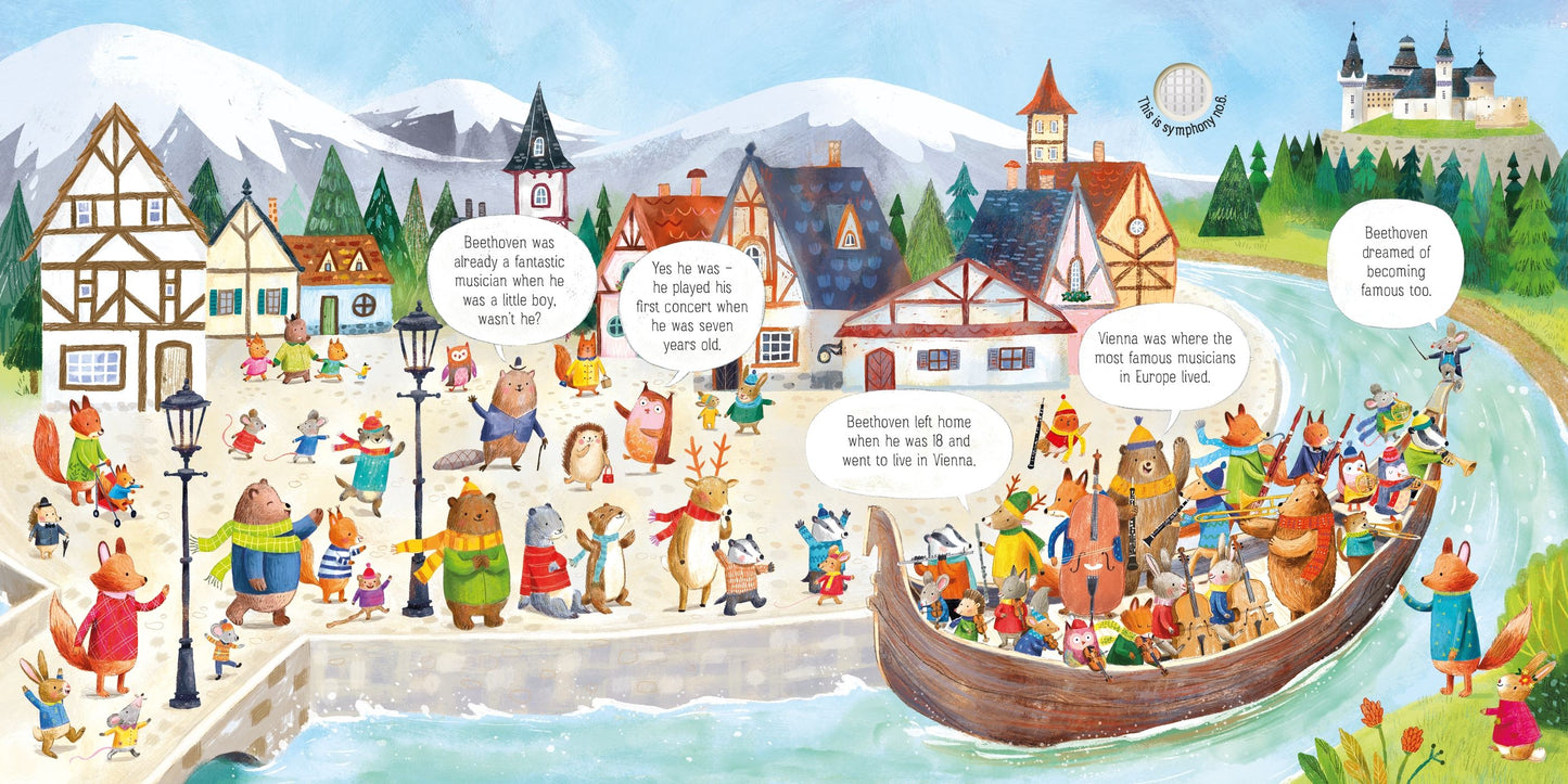 Carte muzical? - The Animal Orchestra Plays Beethoven, Usborne