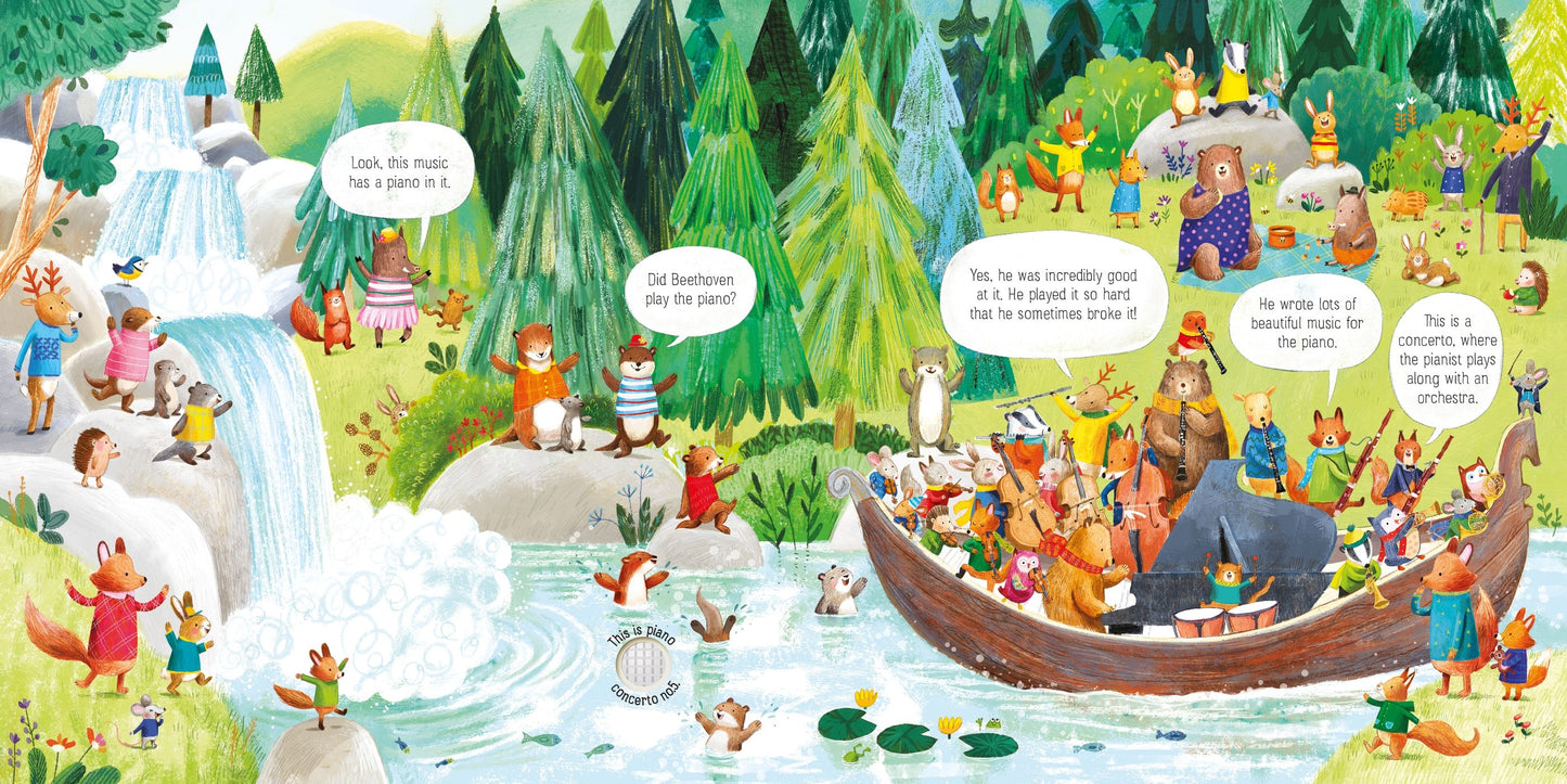 Carte muzical? - The Animal Orchestra Plays Beethoven, Usborne