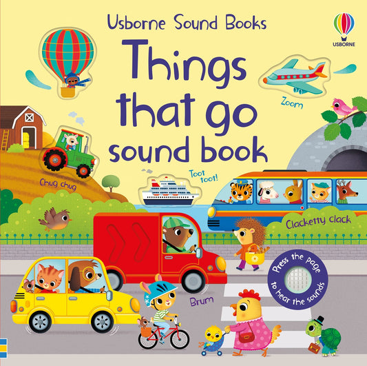 Carte sunete - Things That Go Sound Book, Usborne, 12 luni+
