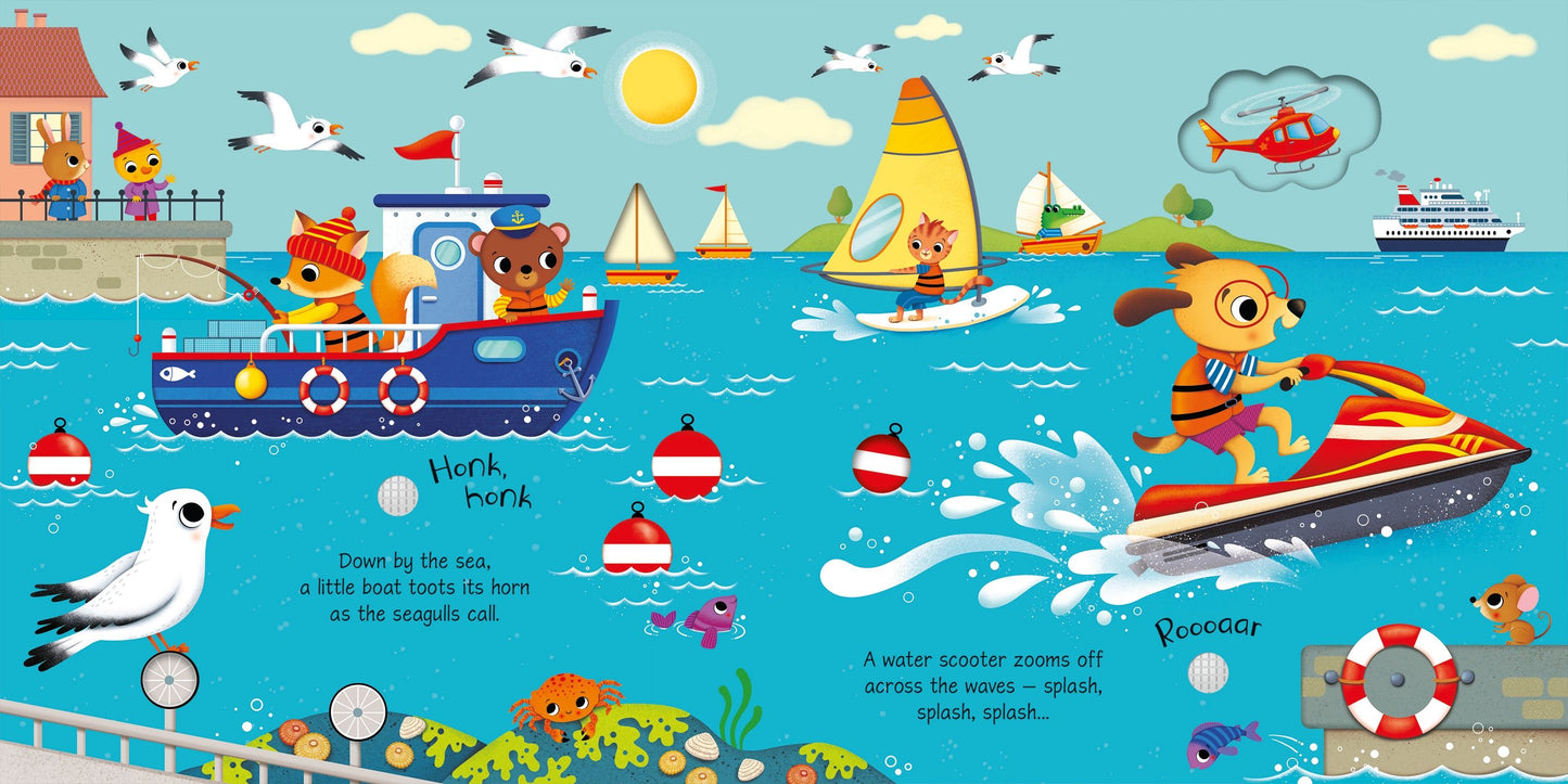 Carte sunete - Things That Go Sound Book, Usborne, 12 luni+