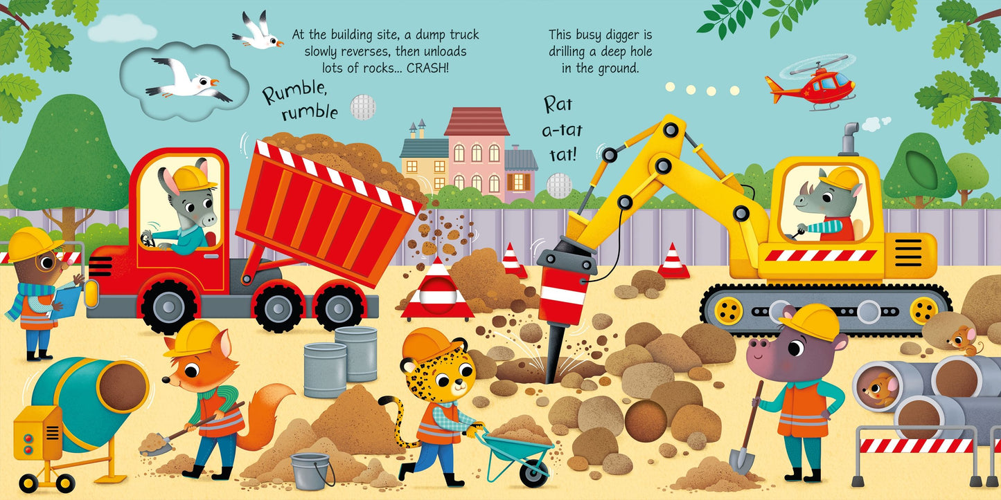 Carte sunete - Things That Go Sound Book, Usborne, 12 luni+