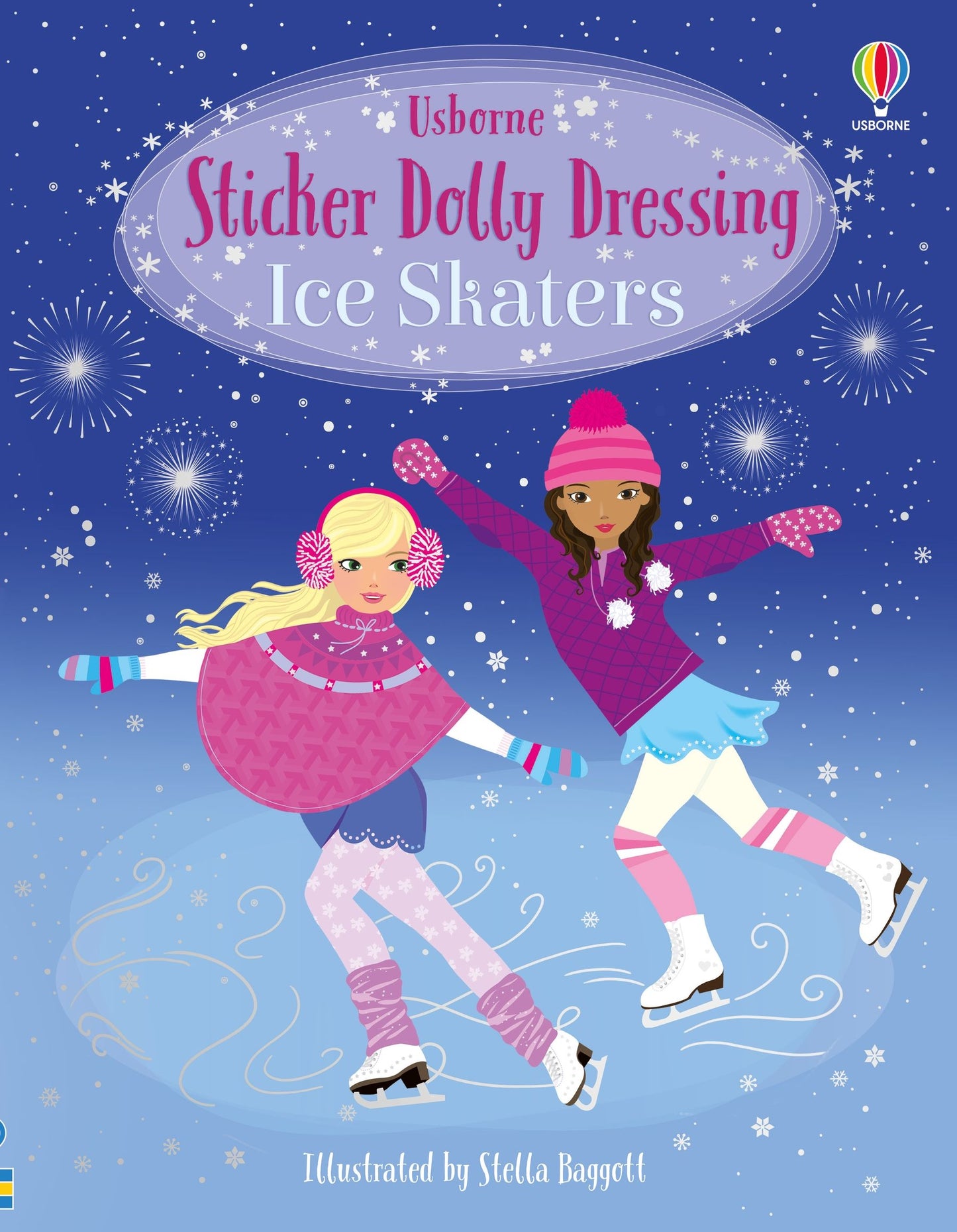 Carte stickere - Sticker Dolly Dressing  Ice Skaters, Usborne