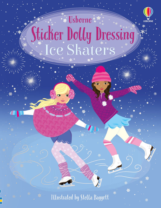 Carte stickere - Sticker Dolly Dressing  Ice Skaters, Usborne