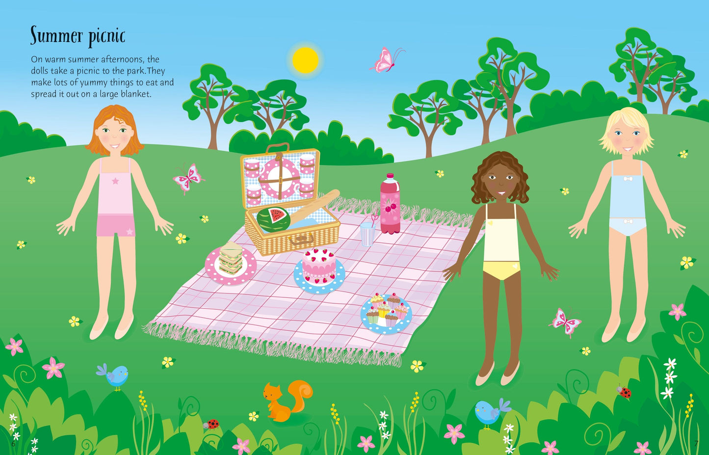 Carte stickere - Sticker Dolly Dressing Dolls, Usborne