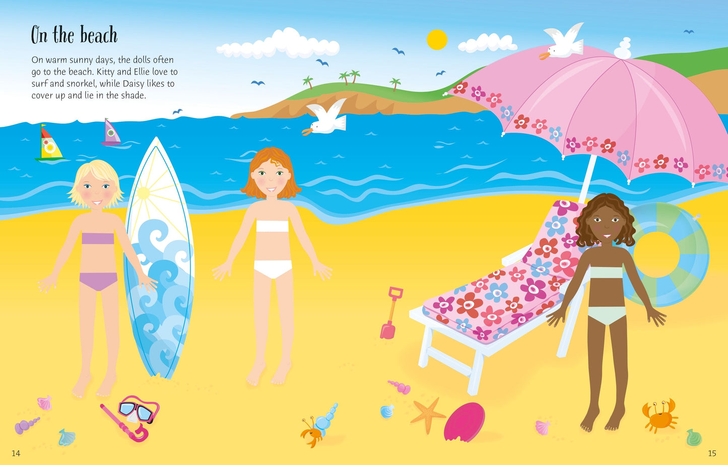 Carte stickere - Sticker Dolly Dressing Dolls, Usborne