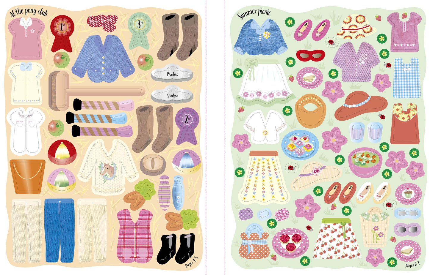 Carte stickere - Sticker Dolly Dressing Dolls, Usborne
