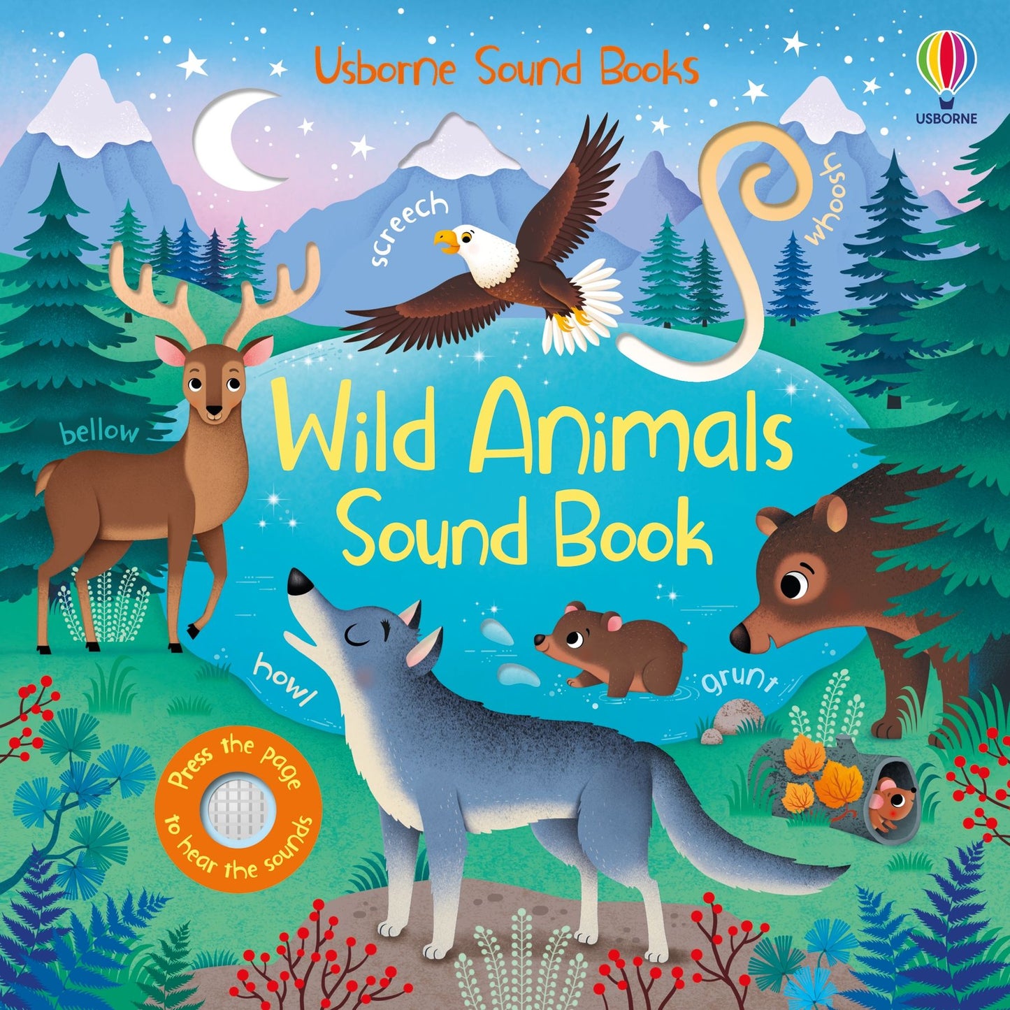 Carte cu sunete - Wild Animals Sound Book, Usborne