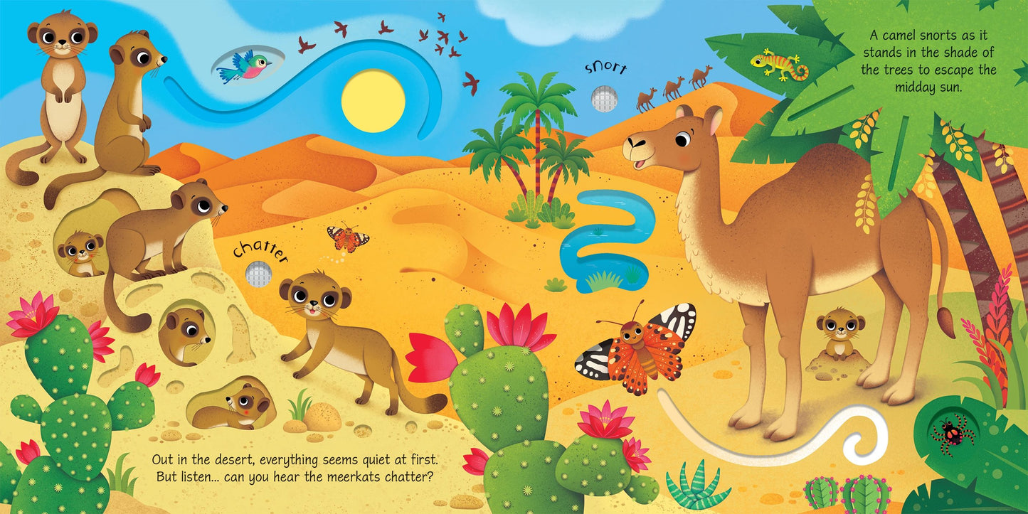Carte cu sunete - Wild Animals Sound Book, Usborne
