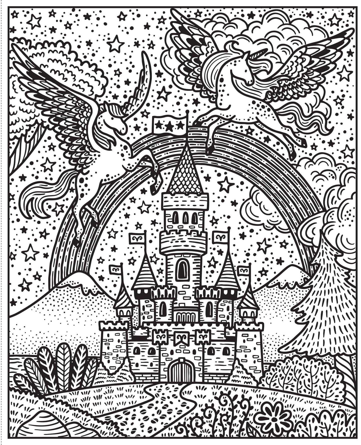 Carte pictură cu apă - Magic Painting Rainbows, Usborne