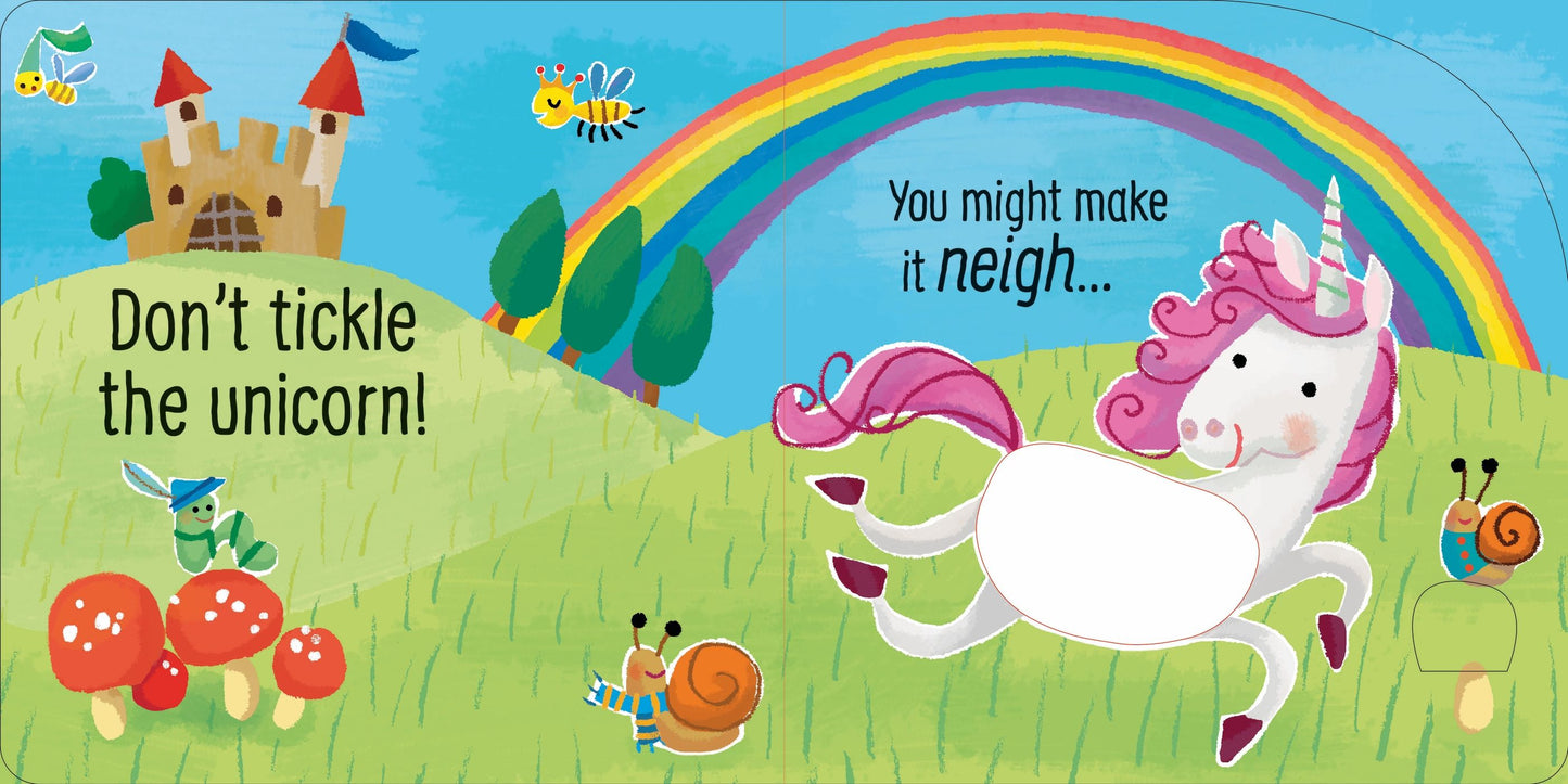 Carte senzoriala cu sunete - Don'T Tickle The Unicorn!, Usborne