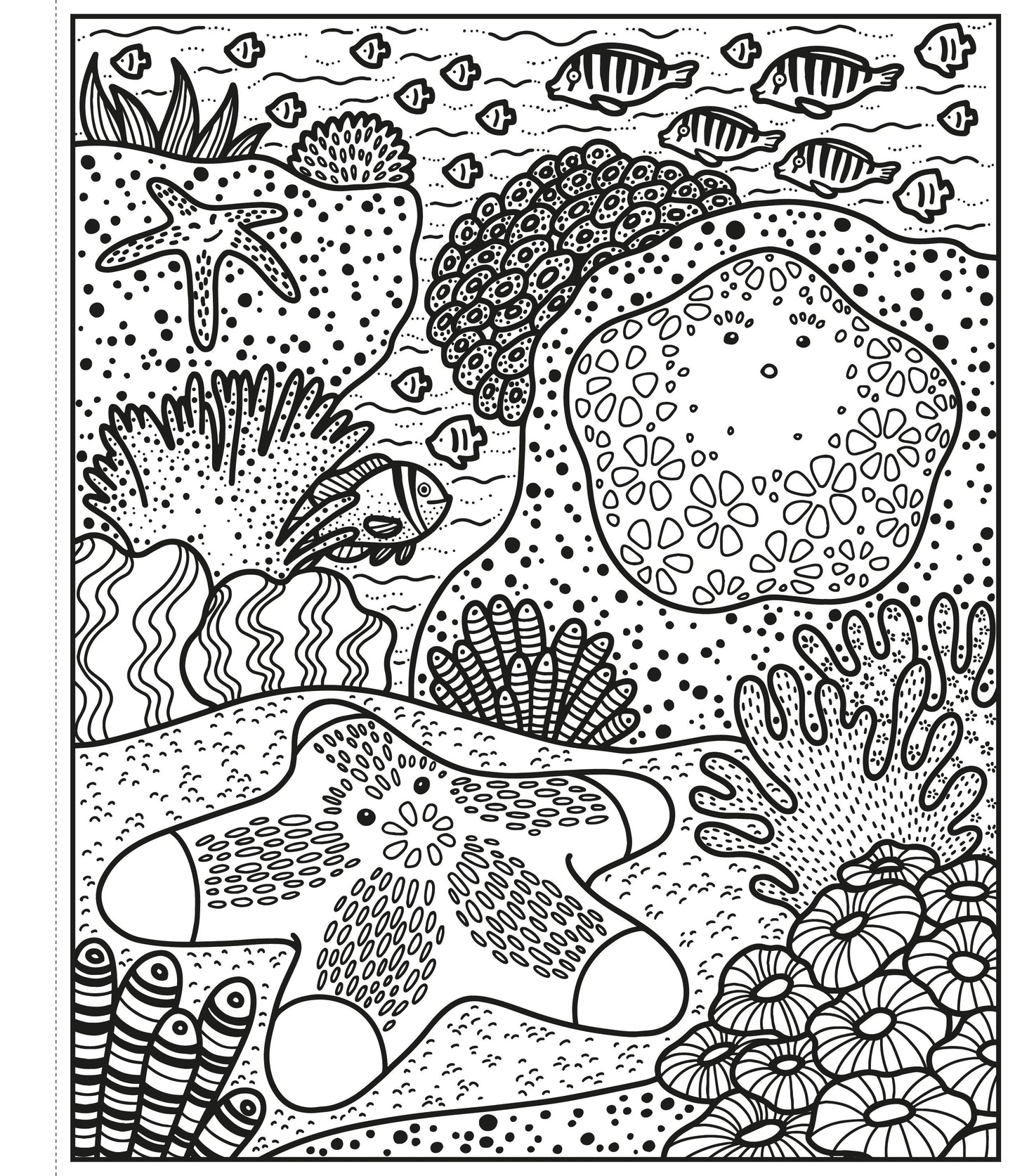 Carte pictură cu apă - Magic Painting Coral Reef, Usborne